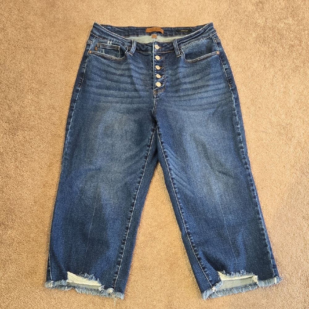 Judy Blue Wide Crop Jean, Size 16W, Like New